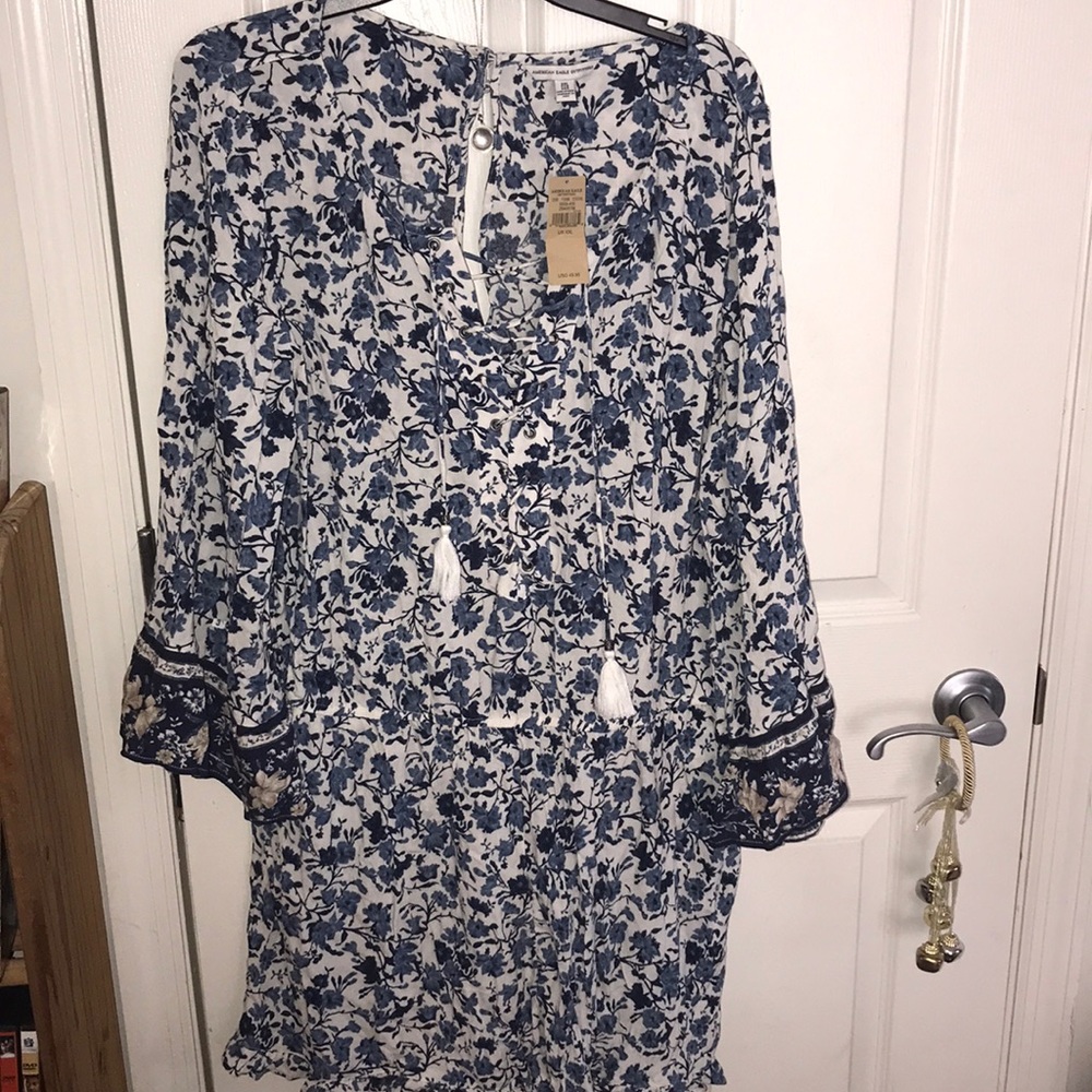 American Eagle floral romper